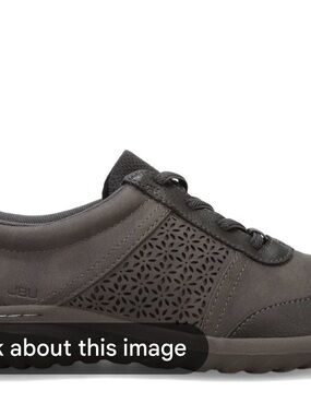 JBU Woman’s Lace-Up Sneaker in Charcoal